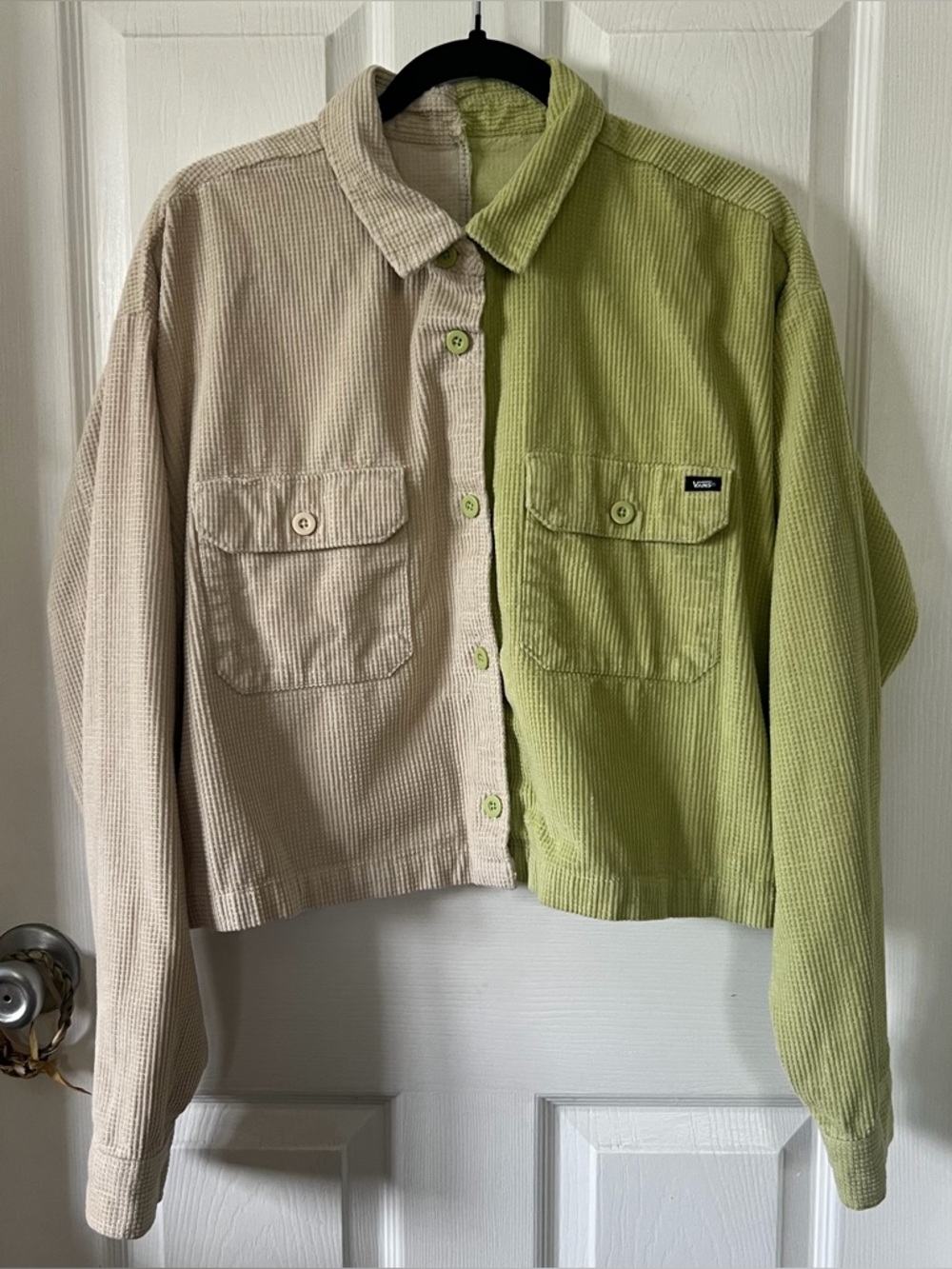 one of a kind vans corduroy shacket